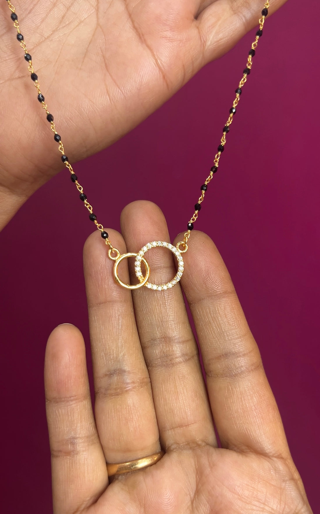 Black beads 16inches BB052