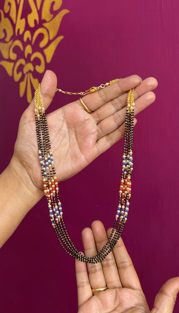 Black beads 18inches BB043