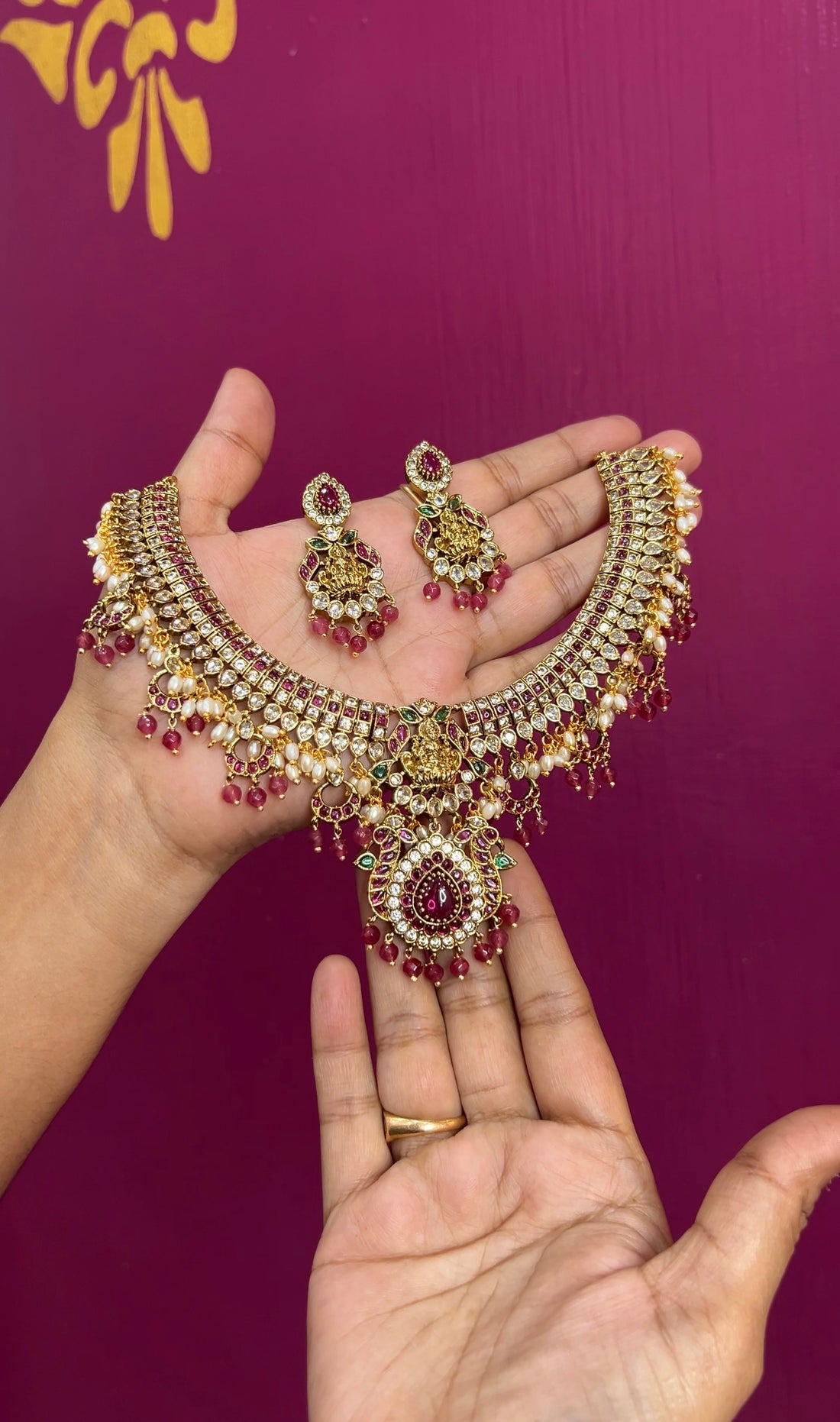 Antique finish necklace NK064