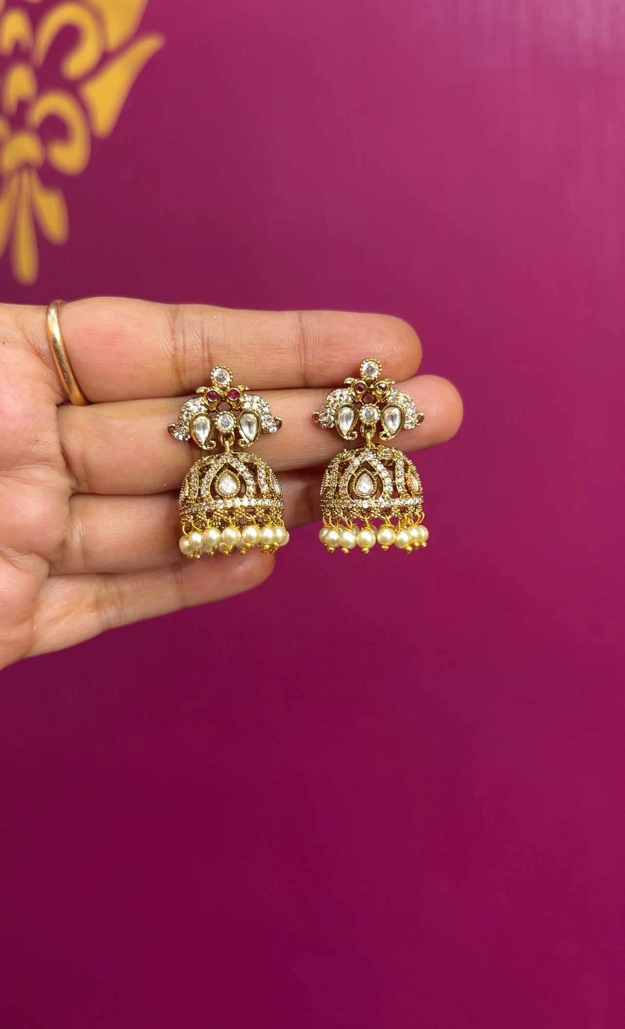 Victorian finish Earrings ER099