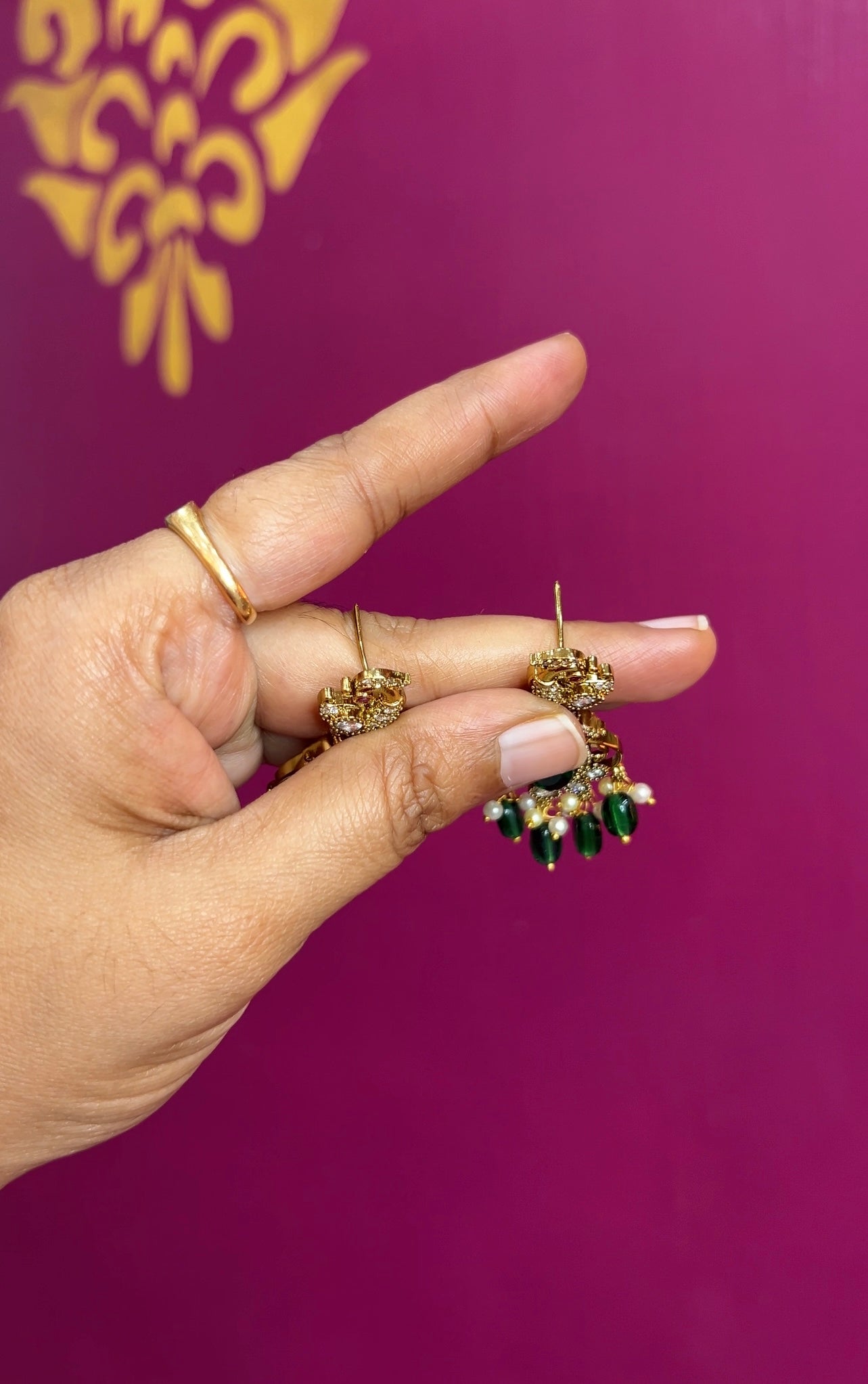 Mehendi Victorian earrings