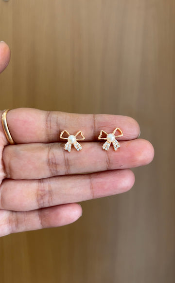 Rose gold earrings RG025
