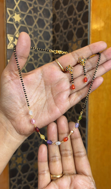 Black beads 16inches BB078
