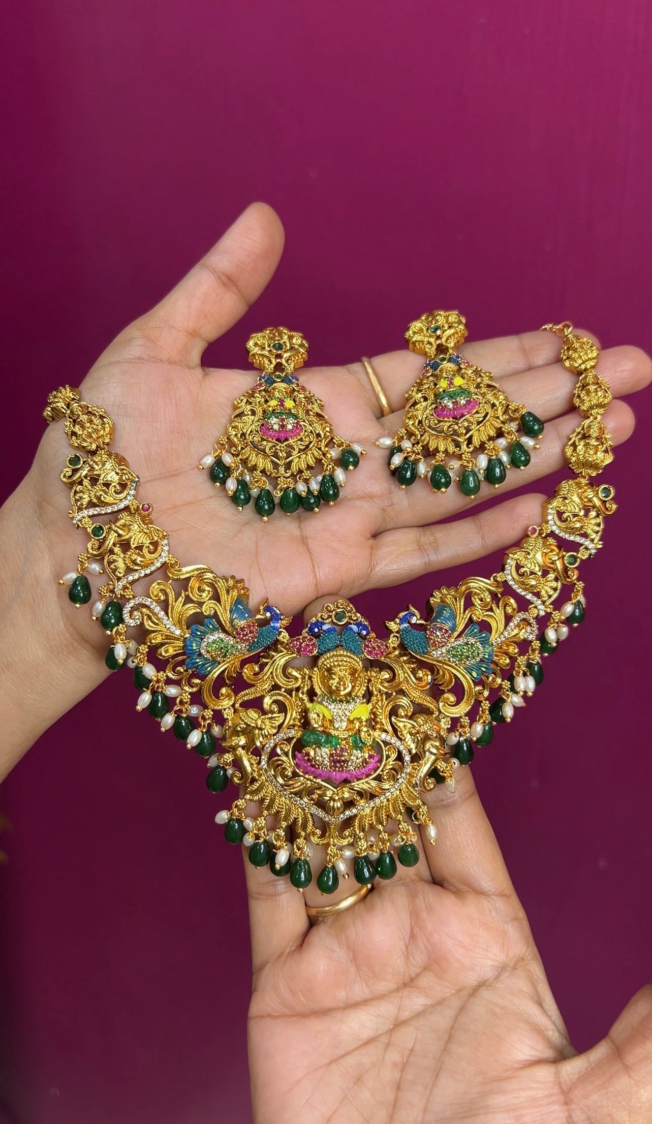 Meenakari necklace NK125