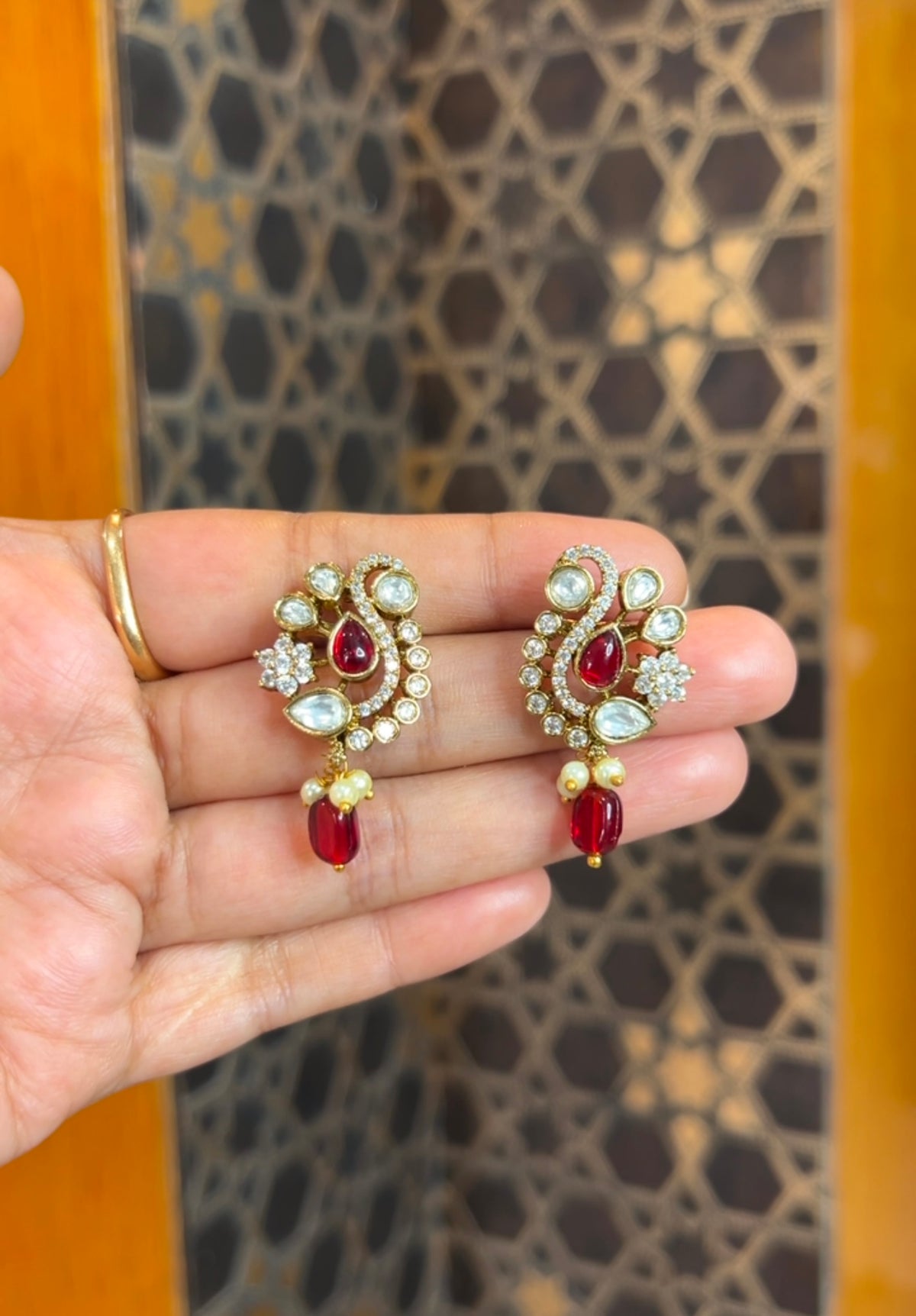 Victorian finish Earrings ER279