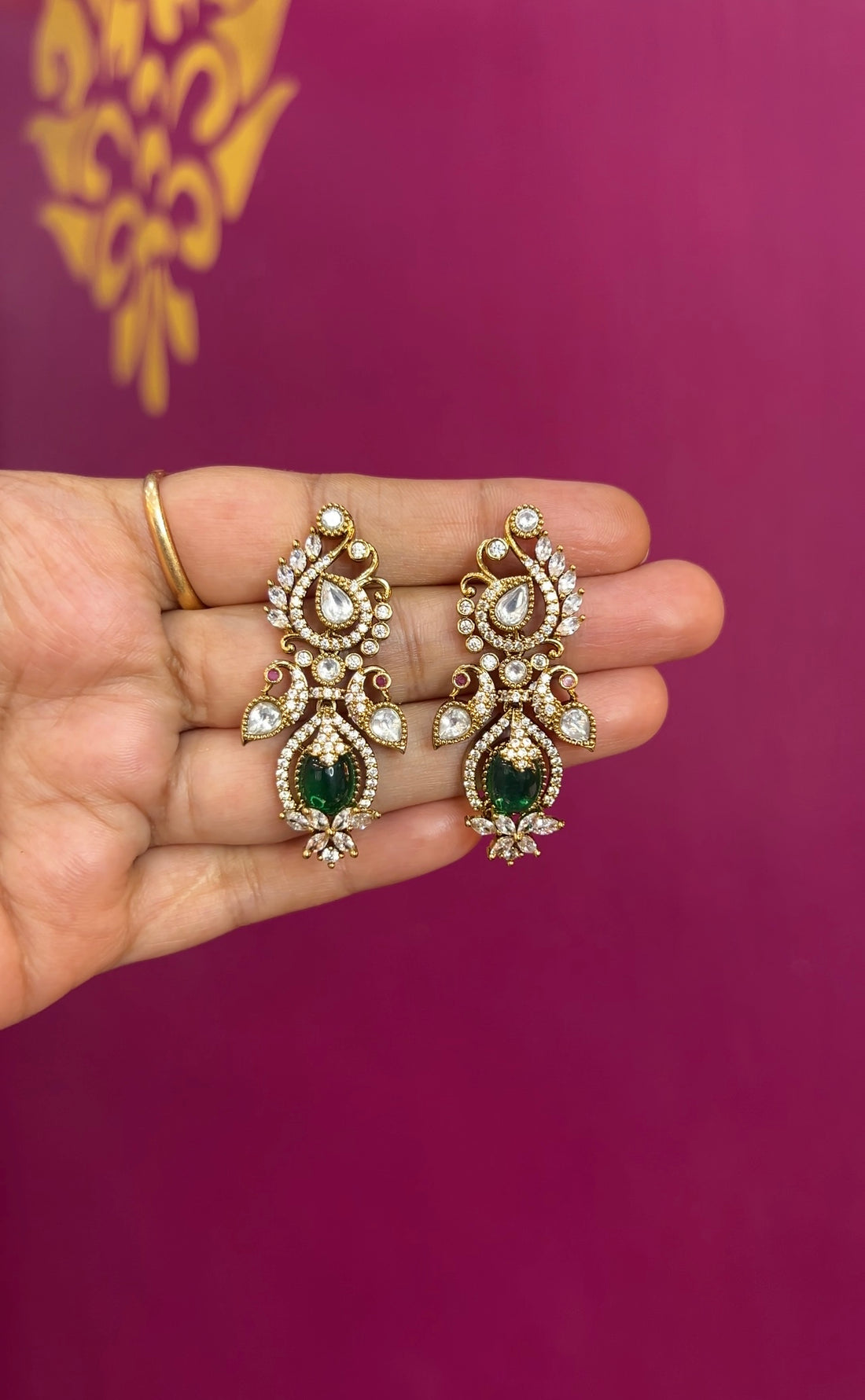Mehendi Victorian earrings