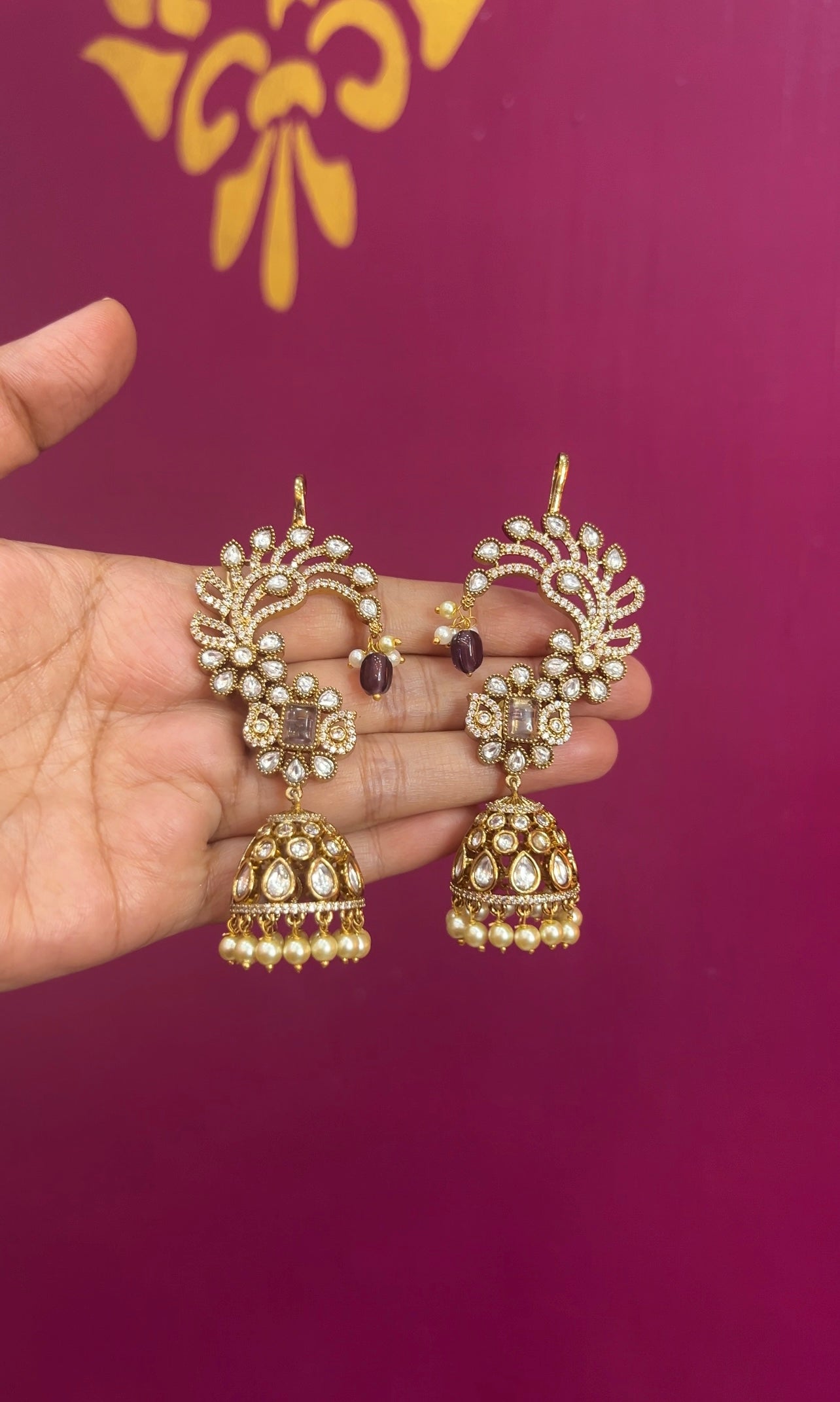 Mehendi Victorian earrings