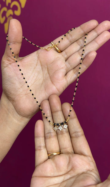 Black beads 16inches BB057