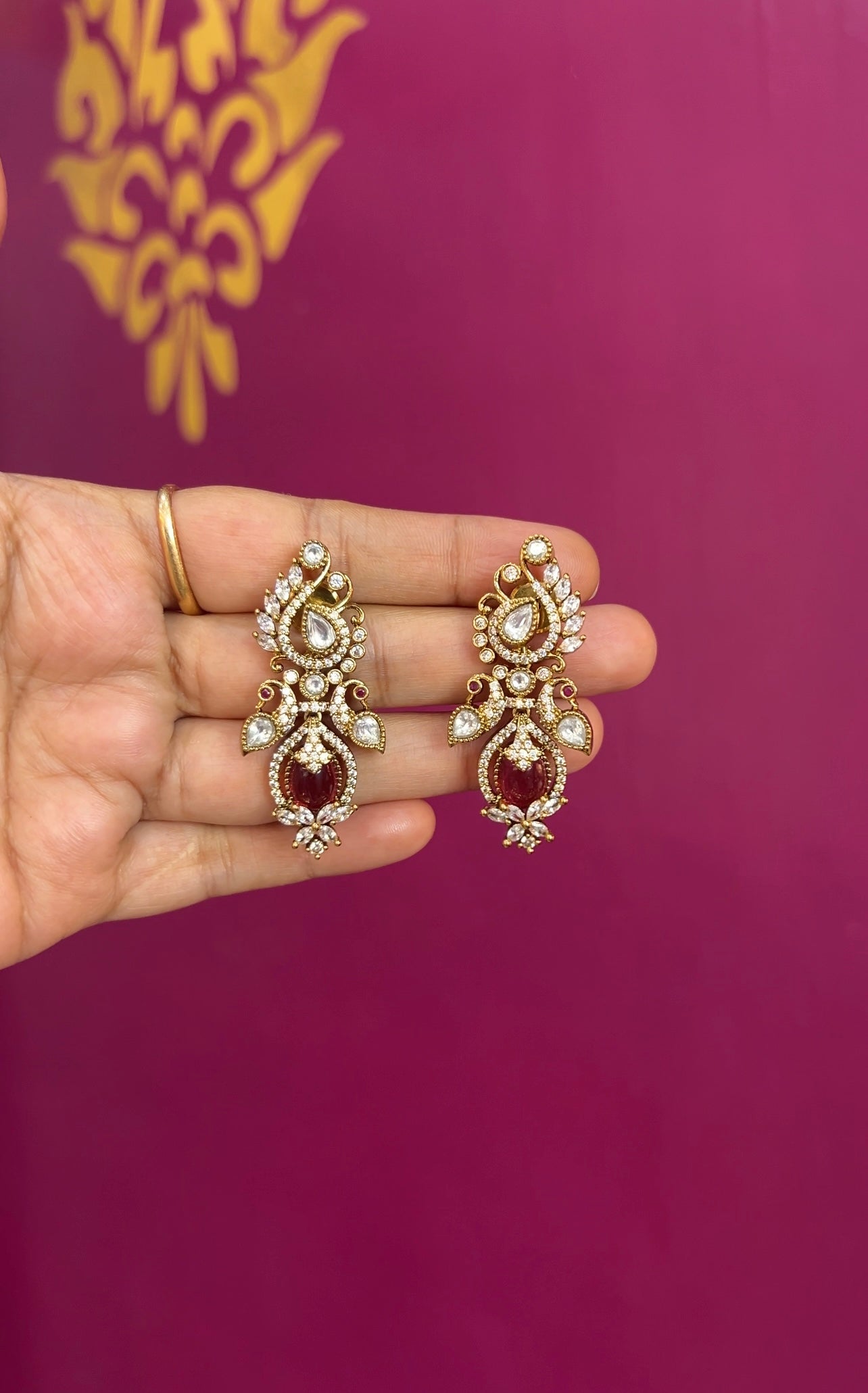 Mehendi Victorian earrings