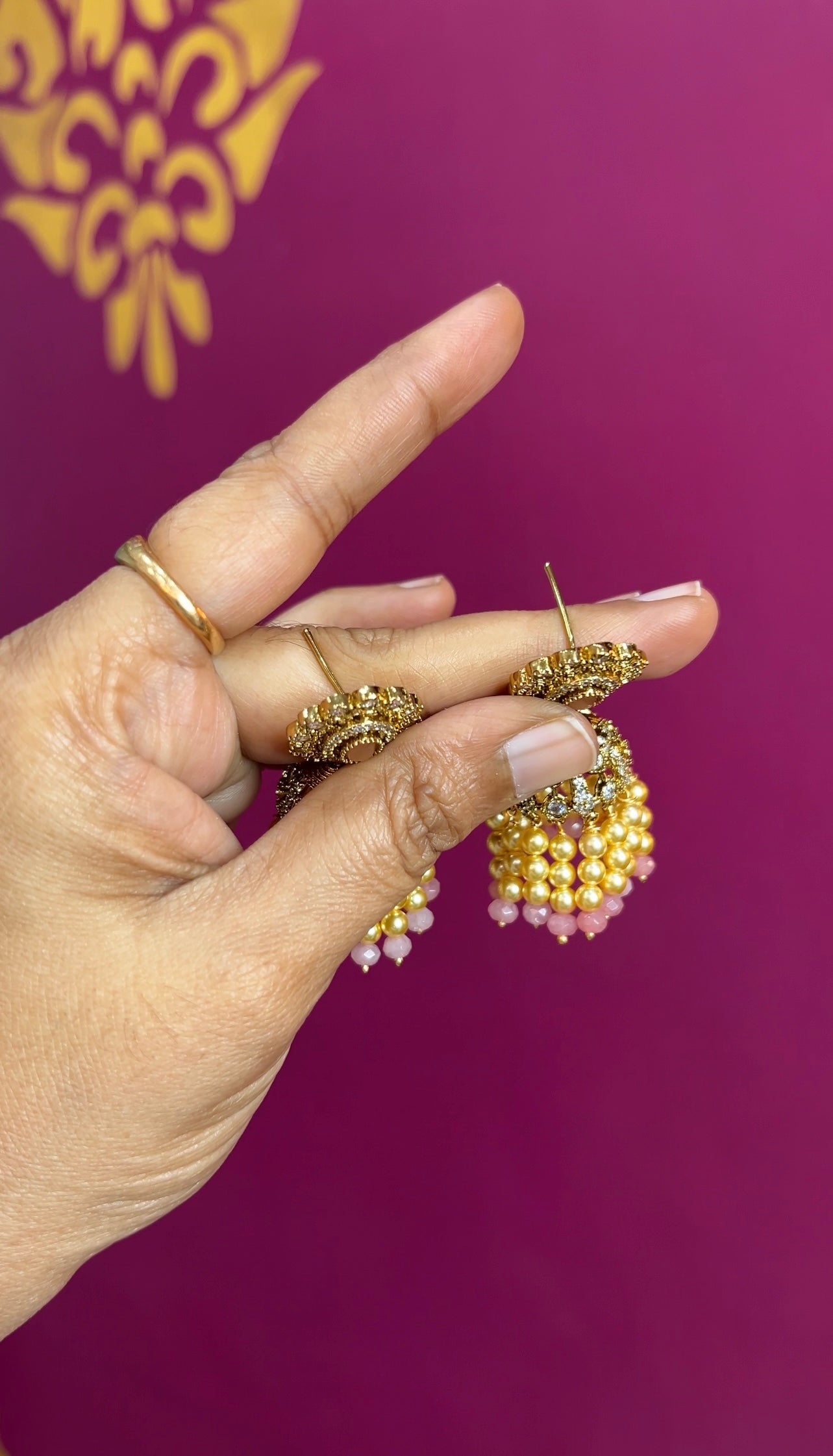 Mehendi Victorian earrings ER135