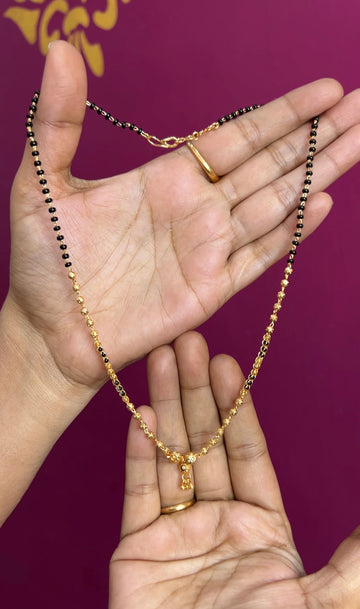 Black beads 18inches BB058