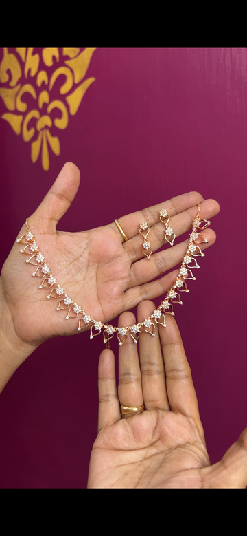 Rose gold necklace RGNK003