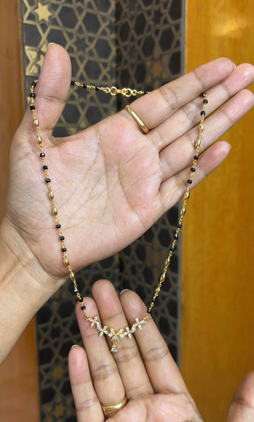 Black beads 18inches BB079