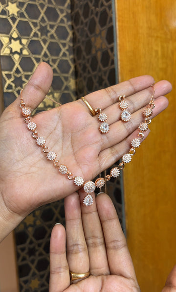 Rose gold necklace RGNK004