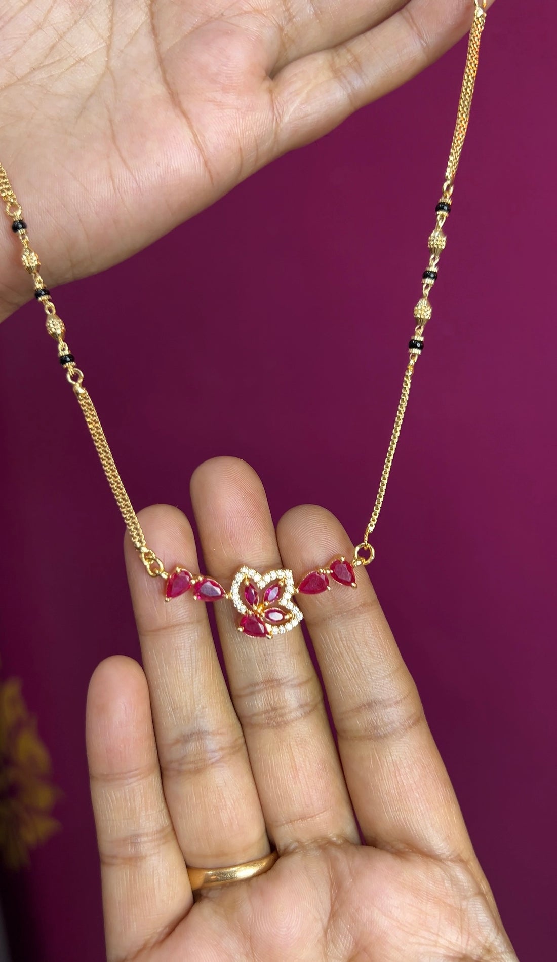 Black beads 18inches BB053