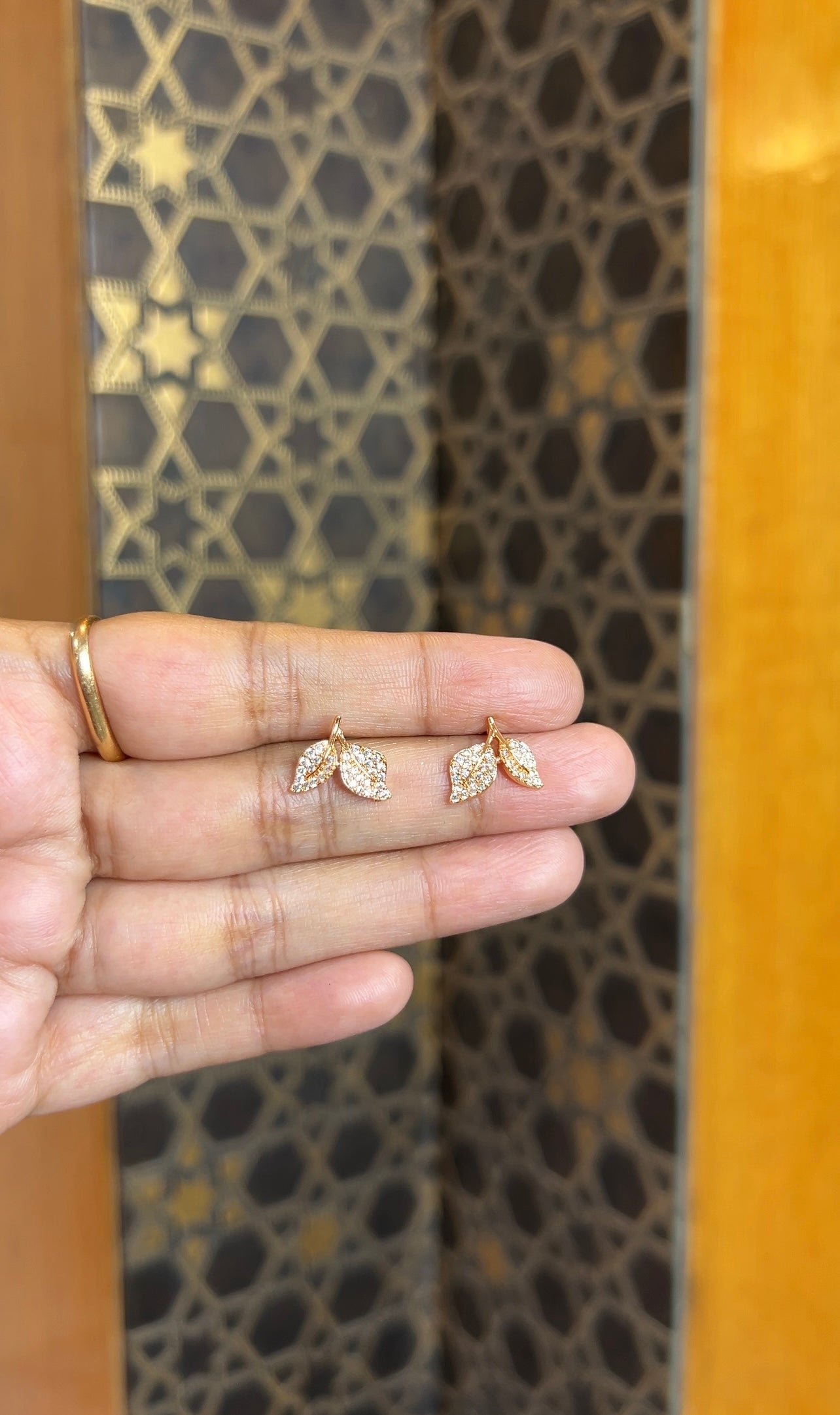 Rose gold earrings RG024
