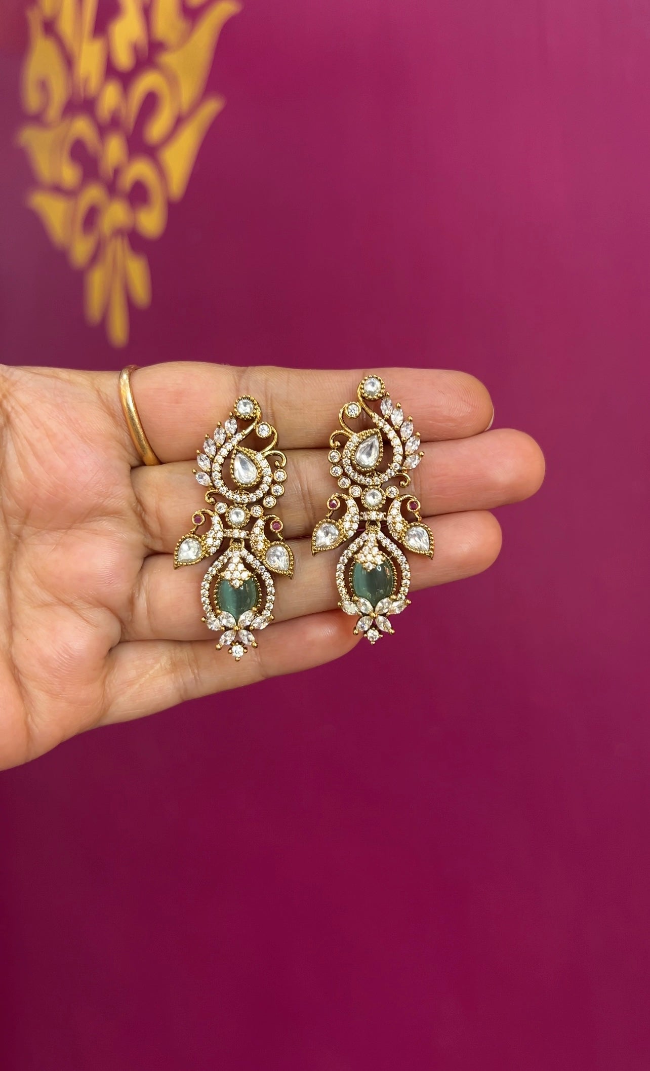 Mehendi Victorian earrings