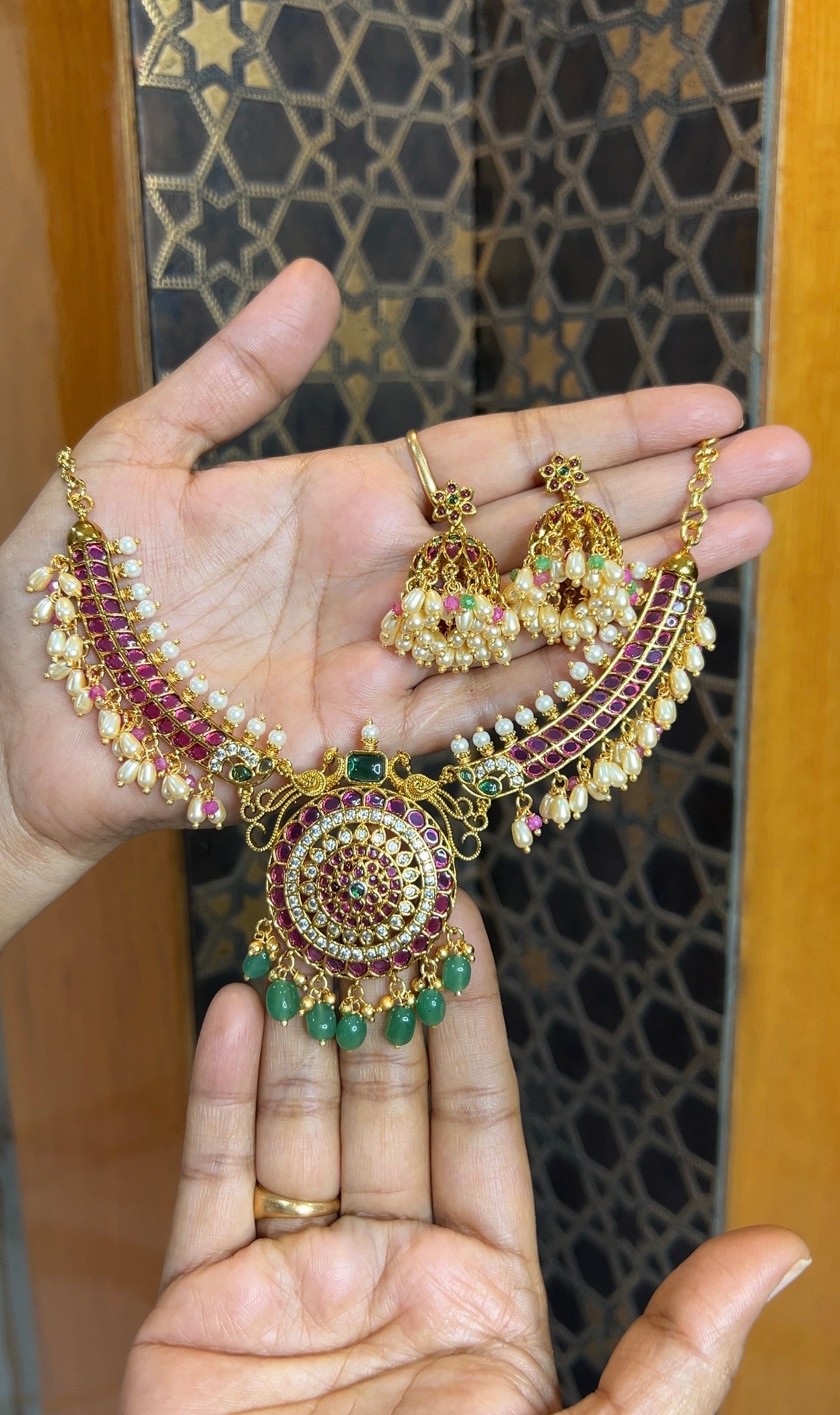 Antique finish necklace NK131