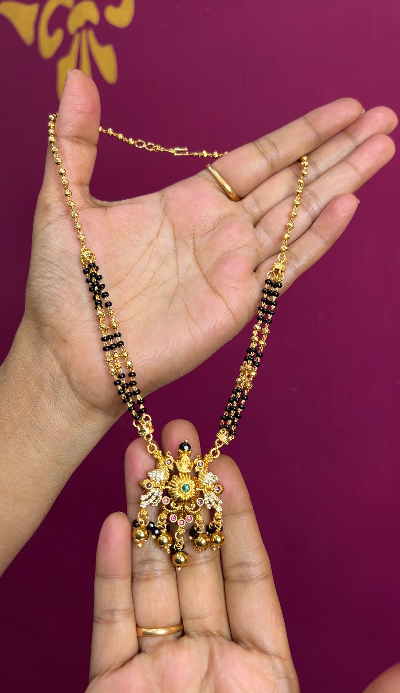 Black beads 18inches BB060