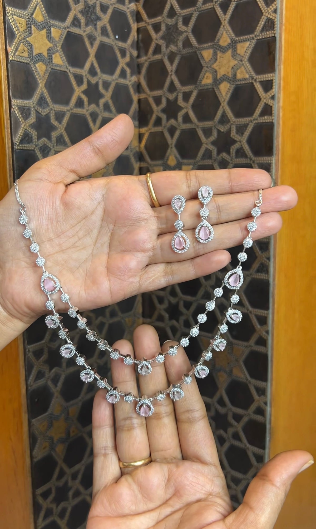 Rhodium necklace RHNK004
