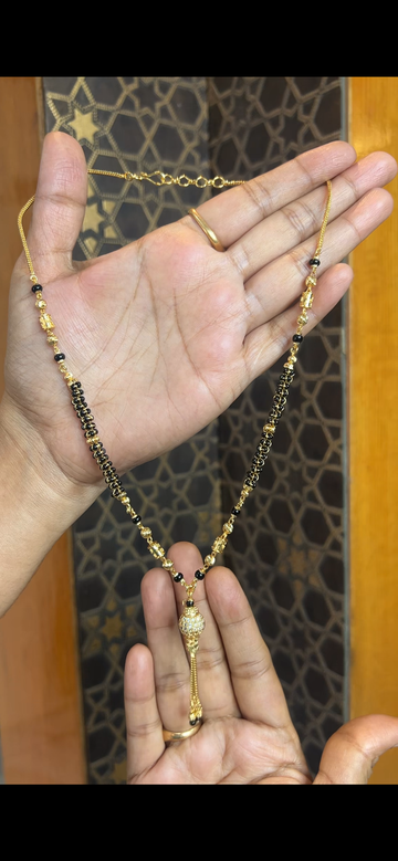 Black beads 18inches BB093