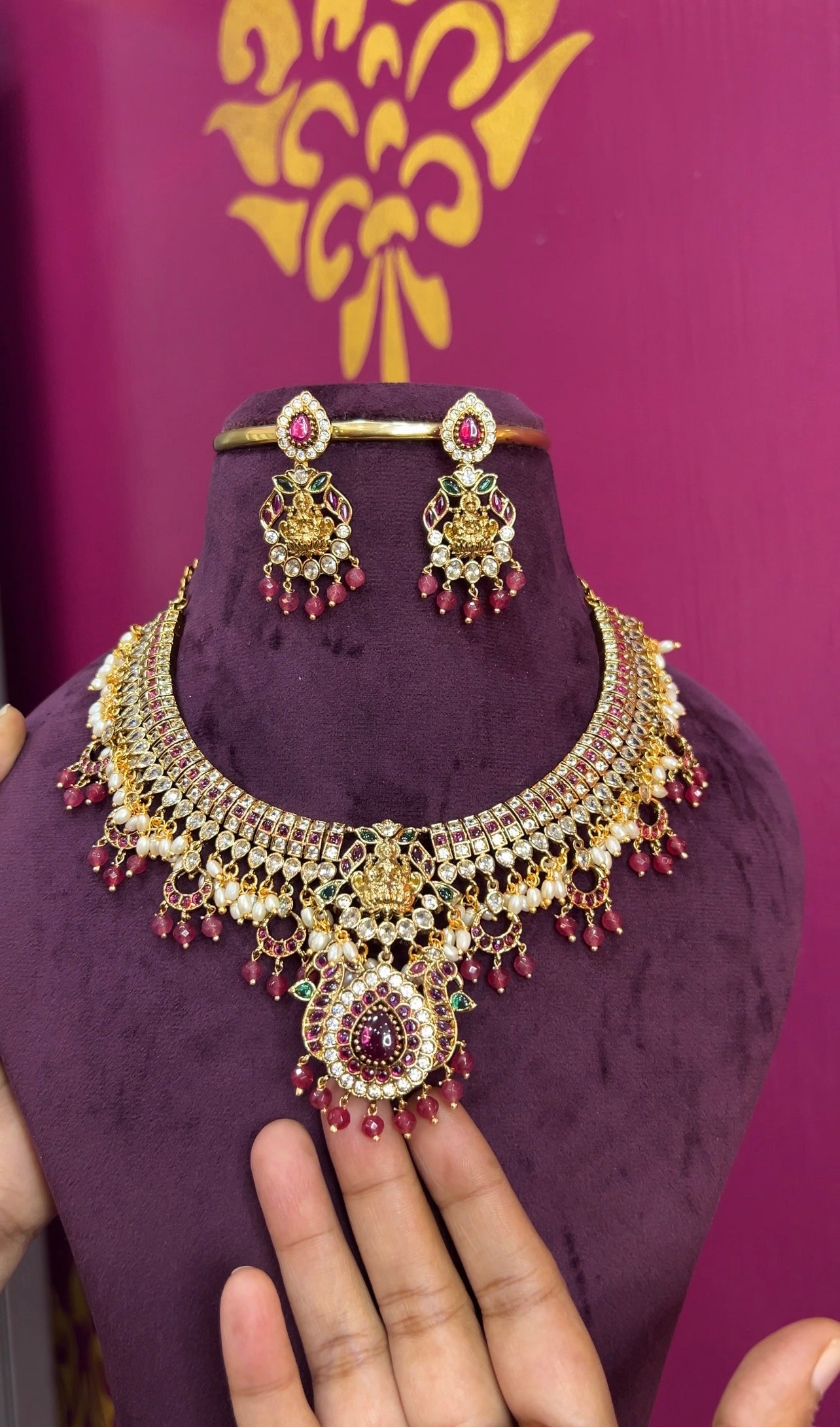 Antique finish necklace NK064