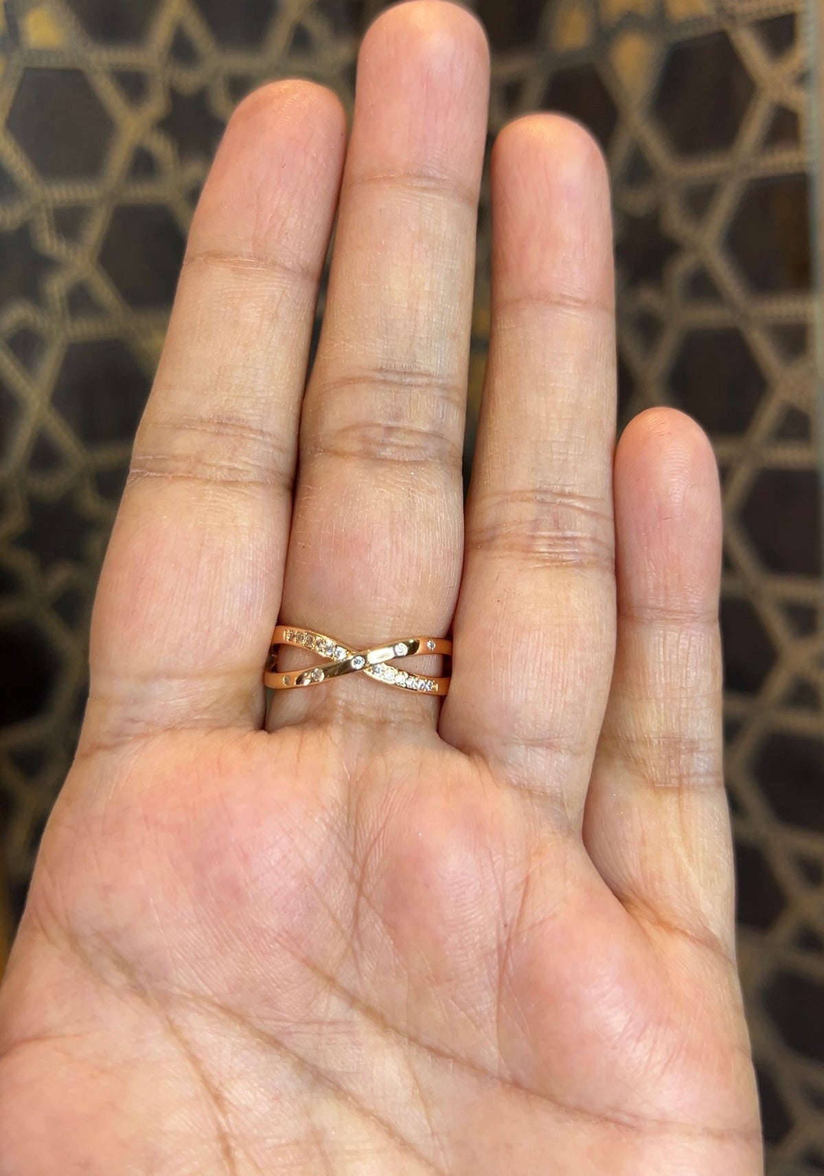 Rose gold adjustable ring RGFR003