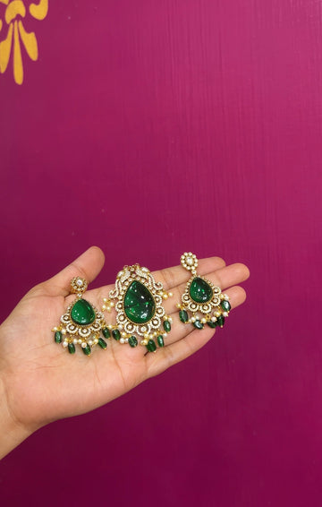 Mehendi Victorian locket set