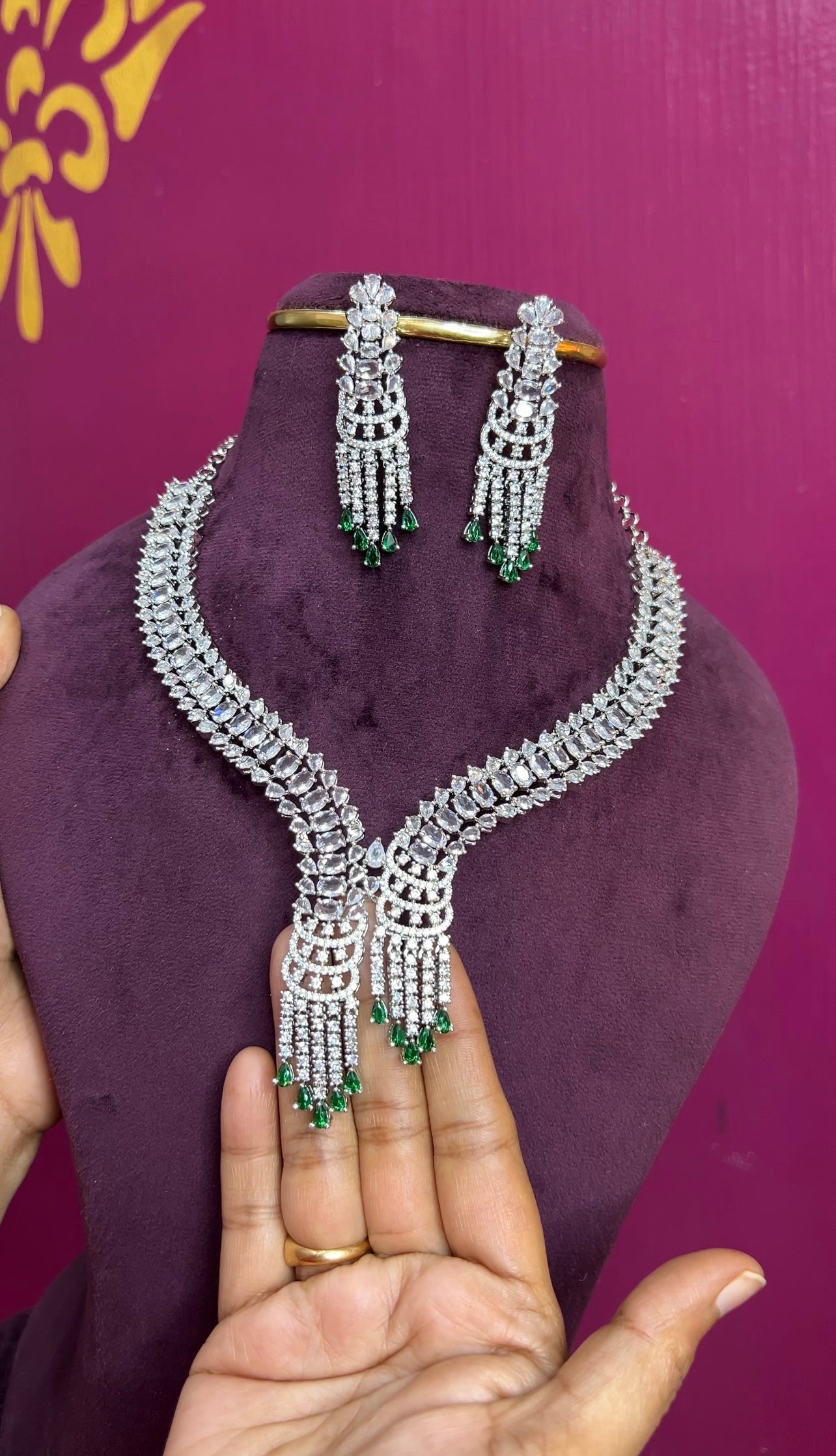 Rhodium necklace RHNK001