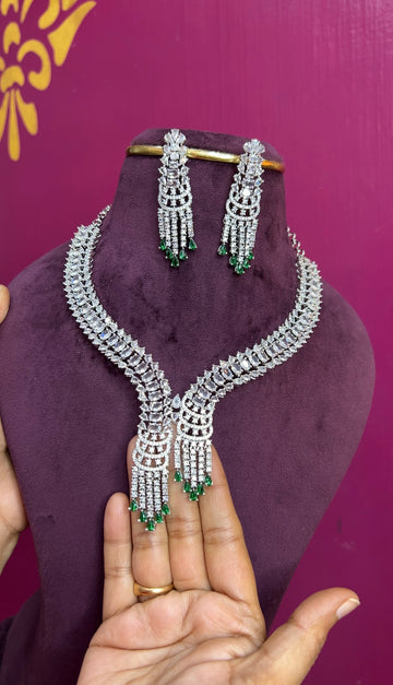 Rhodium necklace RHNK001
