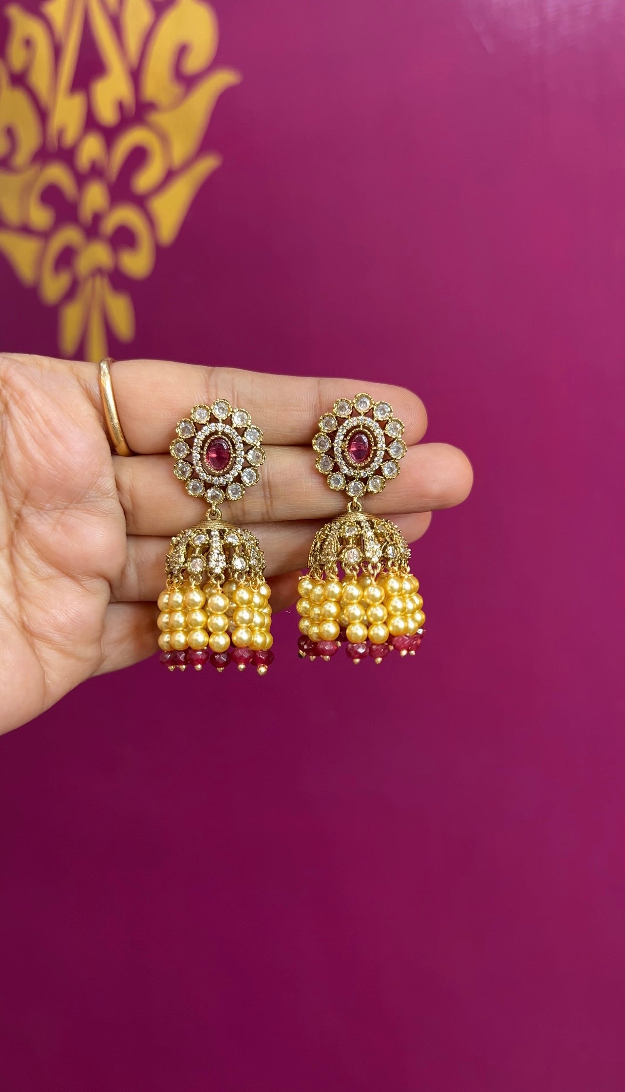 Mehendi Victorian earrings ER135