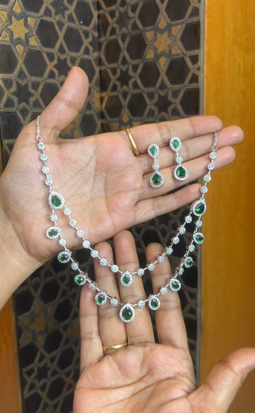 Rhodium necklace RHNK004
