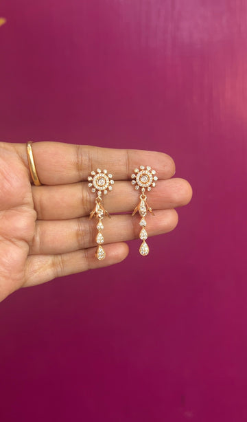 Rose gold earrings RG017
