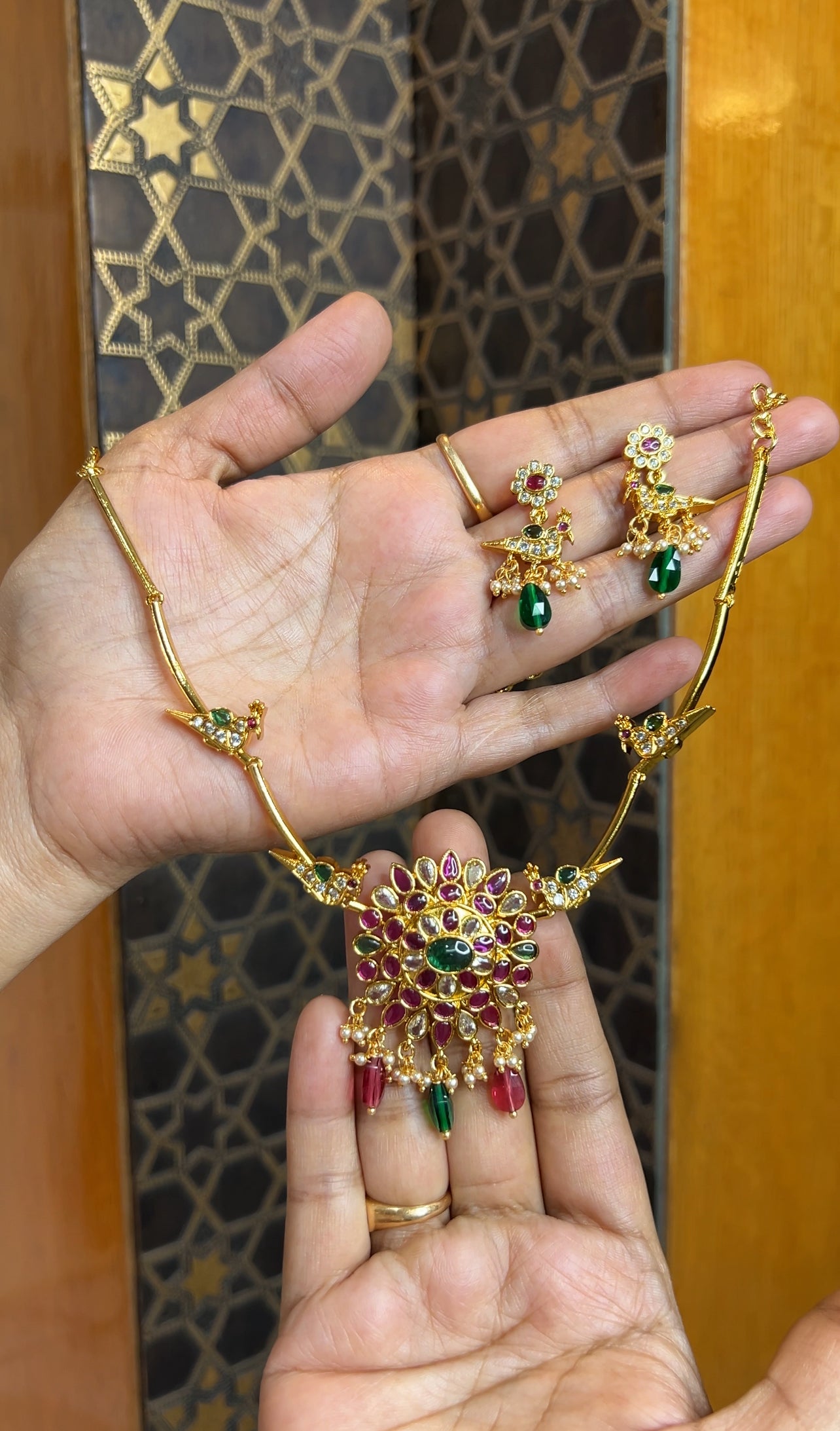 Antique finish Necklace NK163