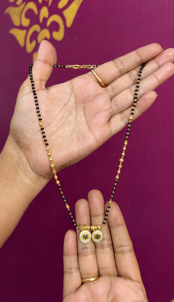 Black beads 18inches BB027