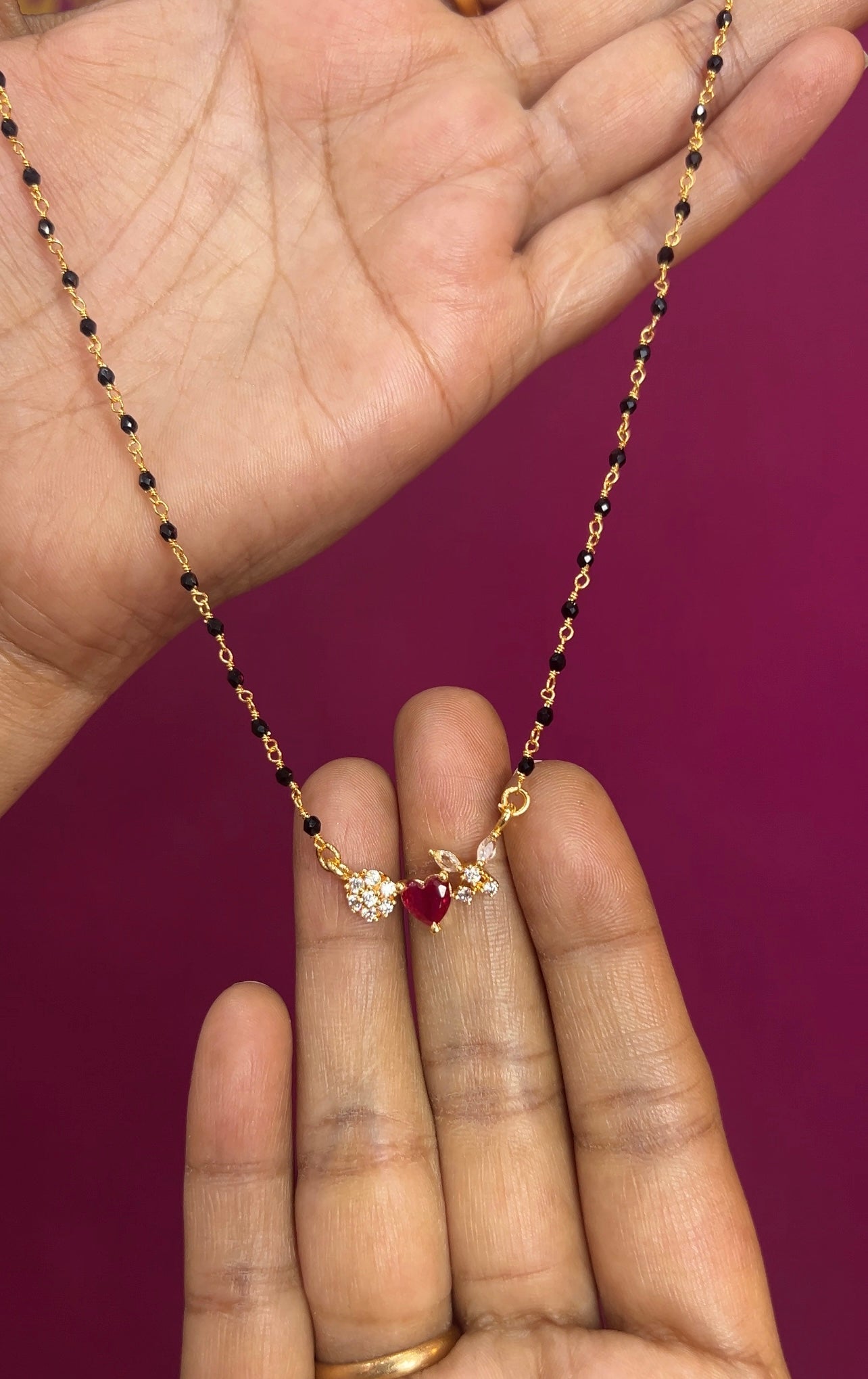 Black beads 16inches BB050