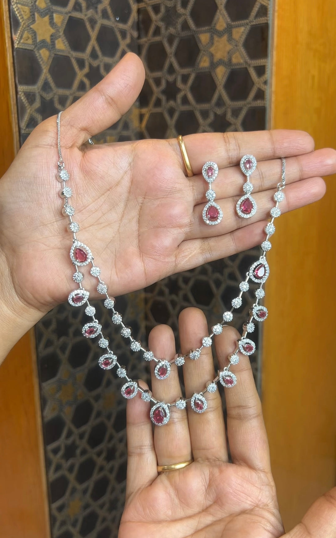 Rhodium necklace RHNK004