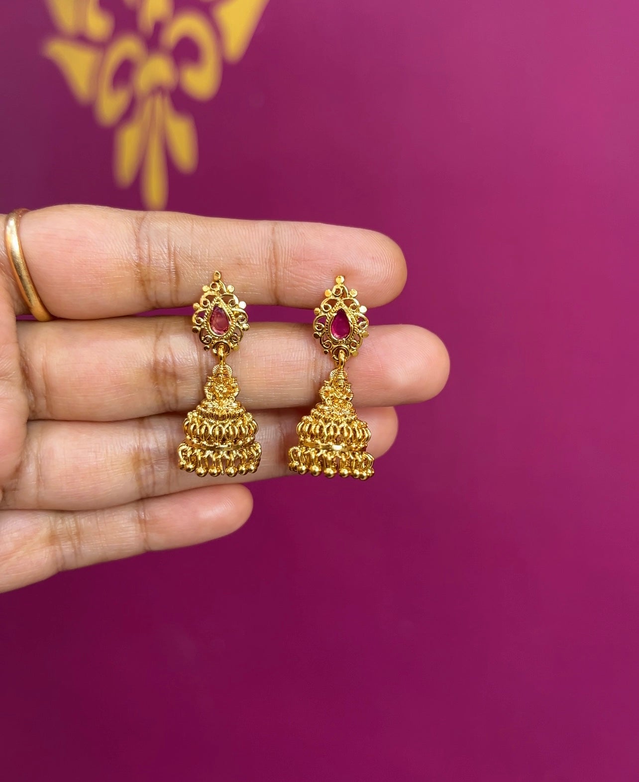 Antique finish earrings ER028
