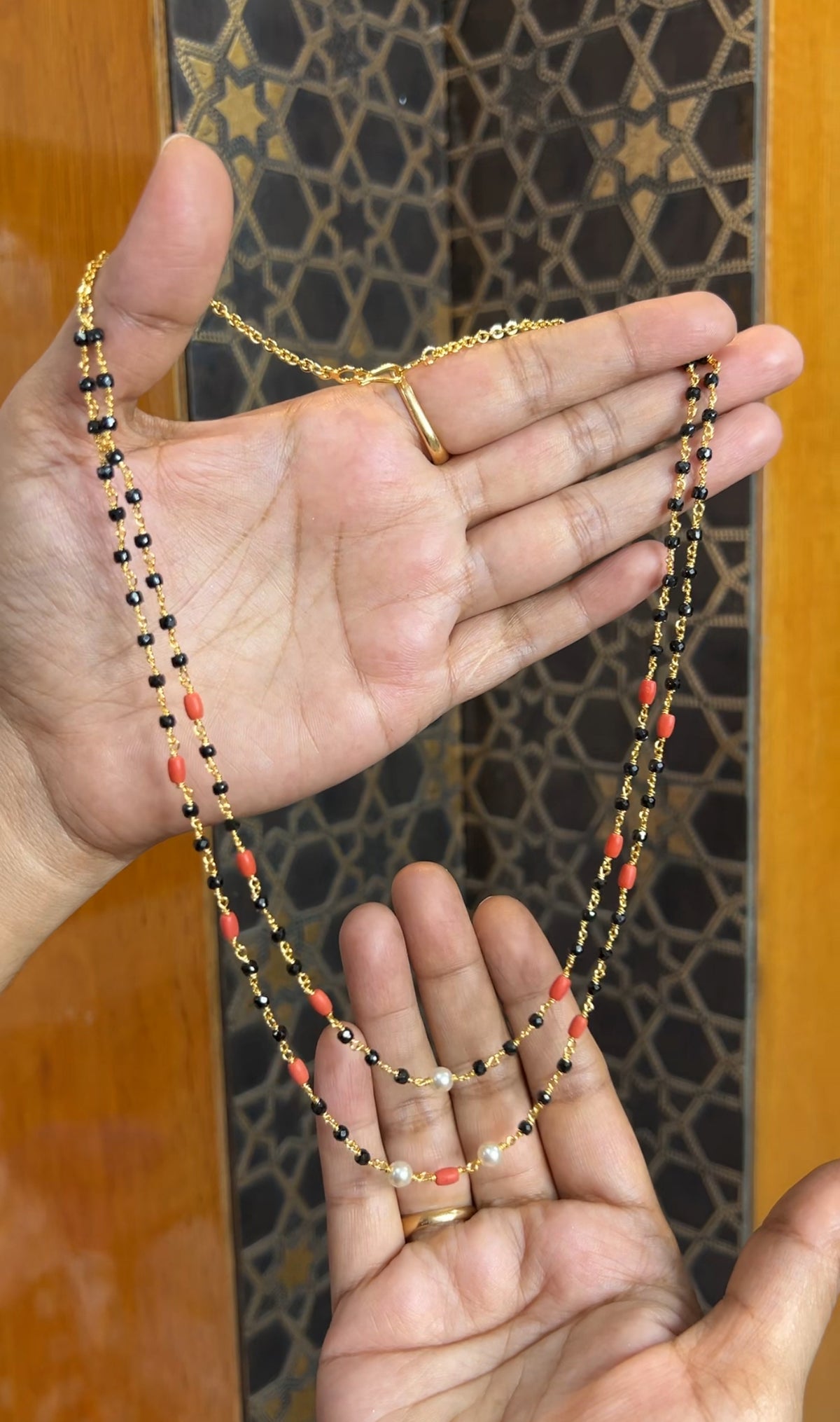 Black beads 16inches BB102