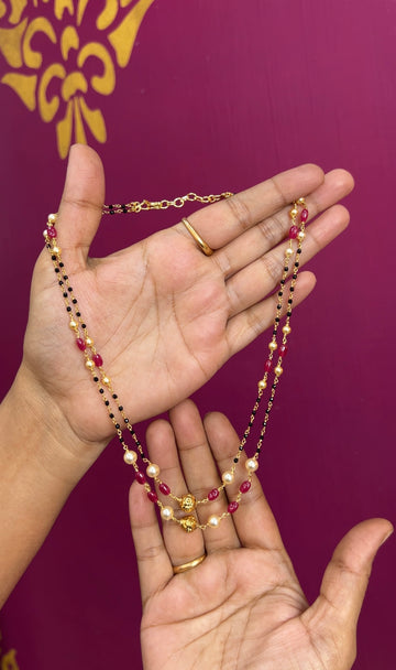 Black beads 16inches BB025