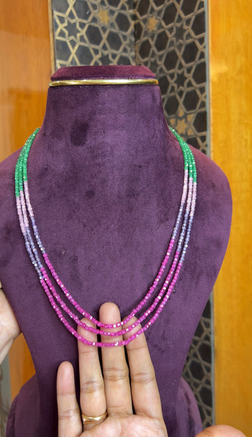 Cz beads chain 18inches BCH058