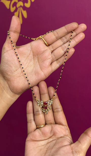 Black beads 18inches BB037