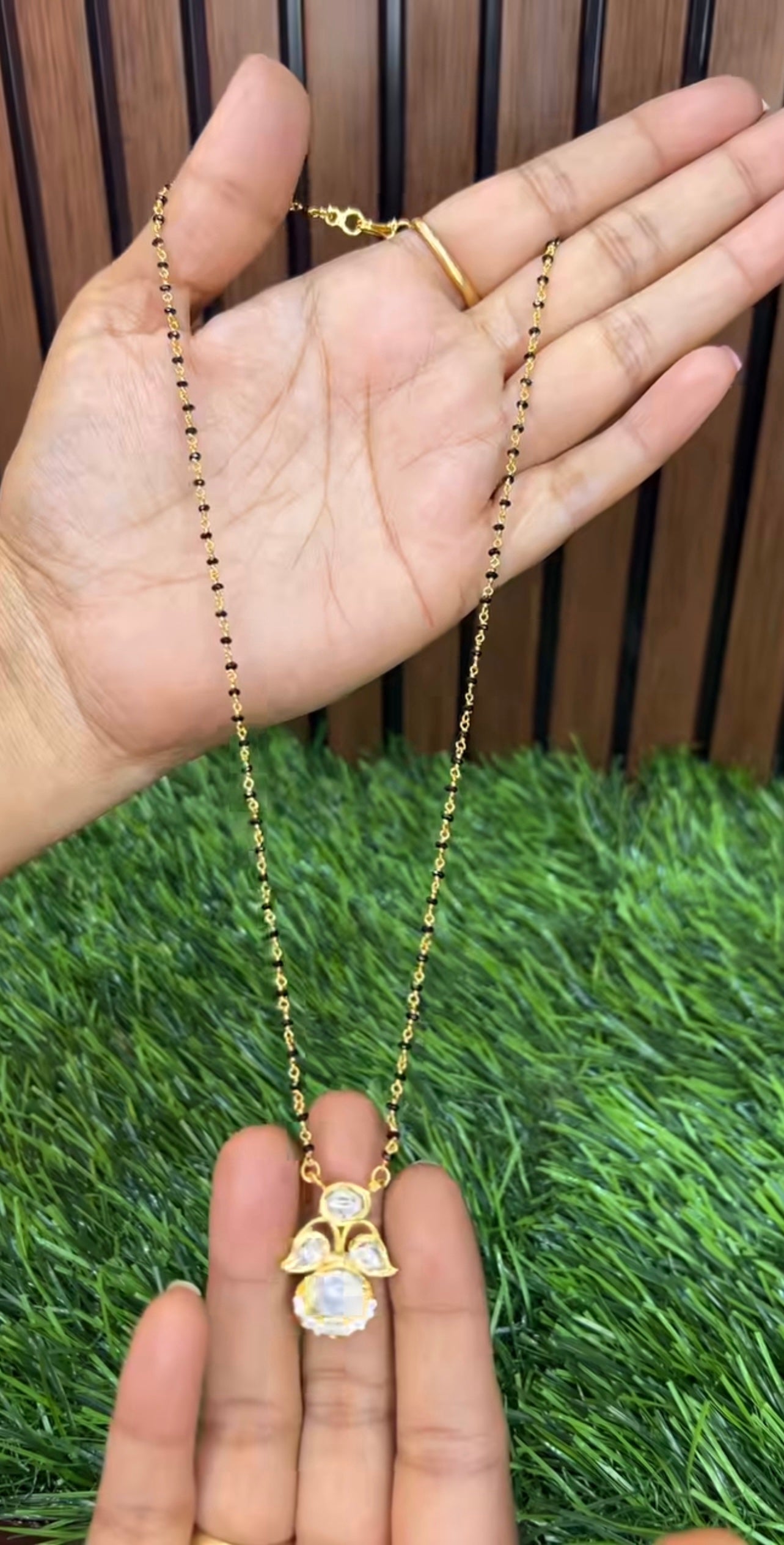 Black beads