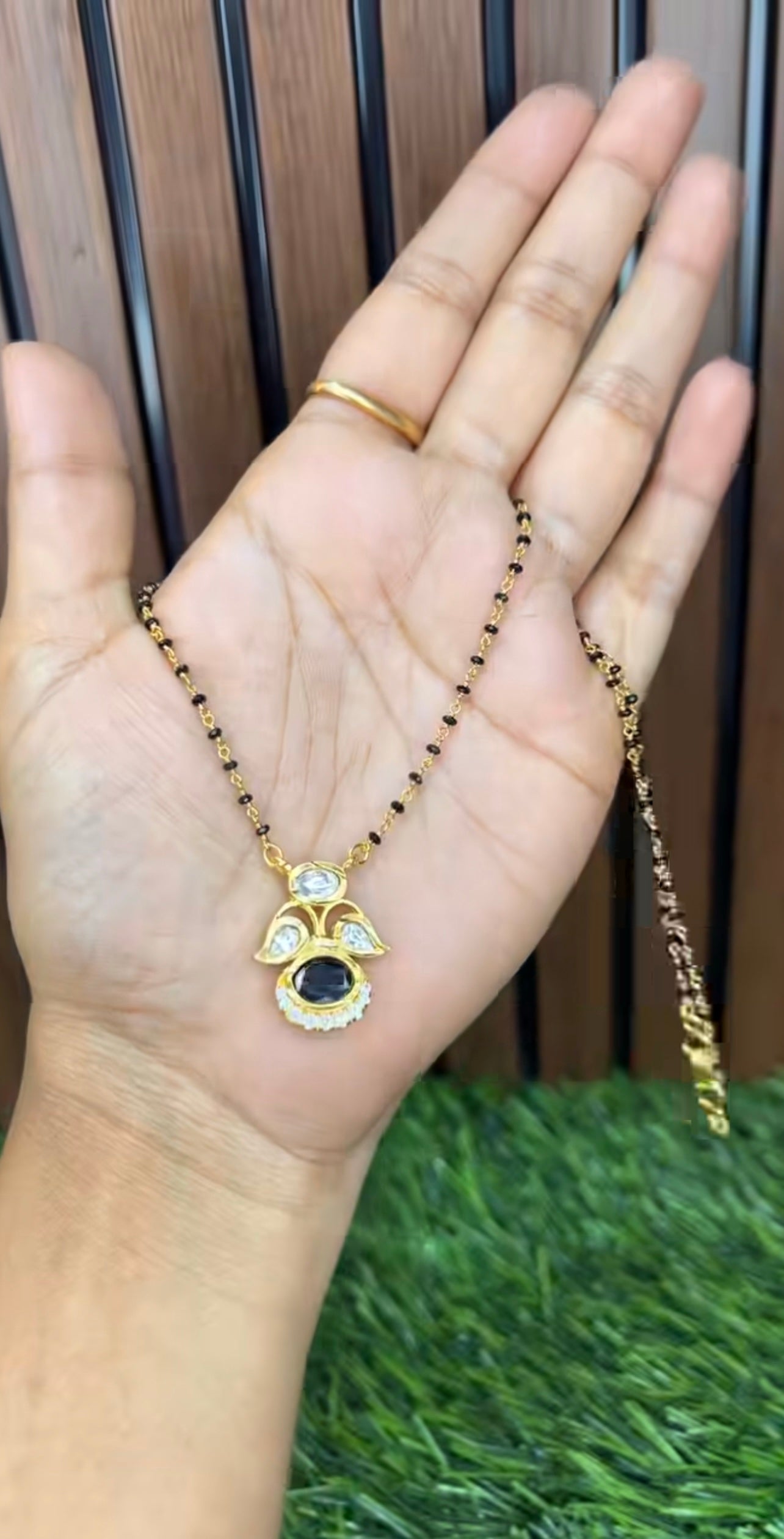 Black beads
