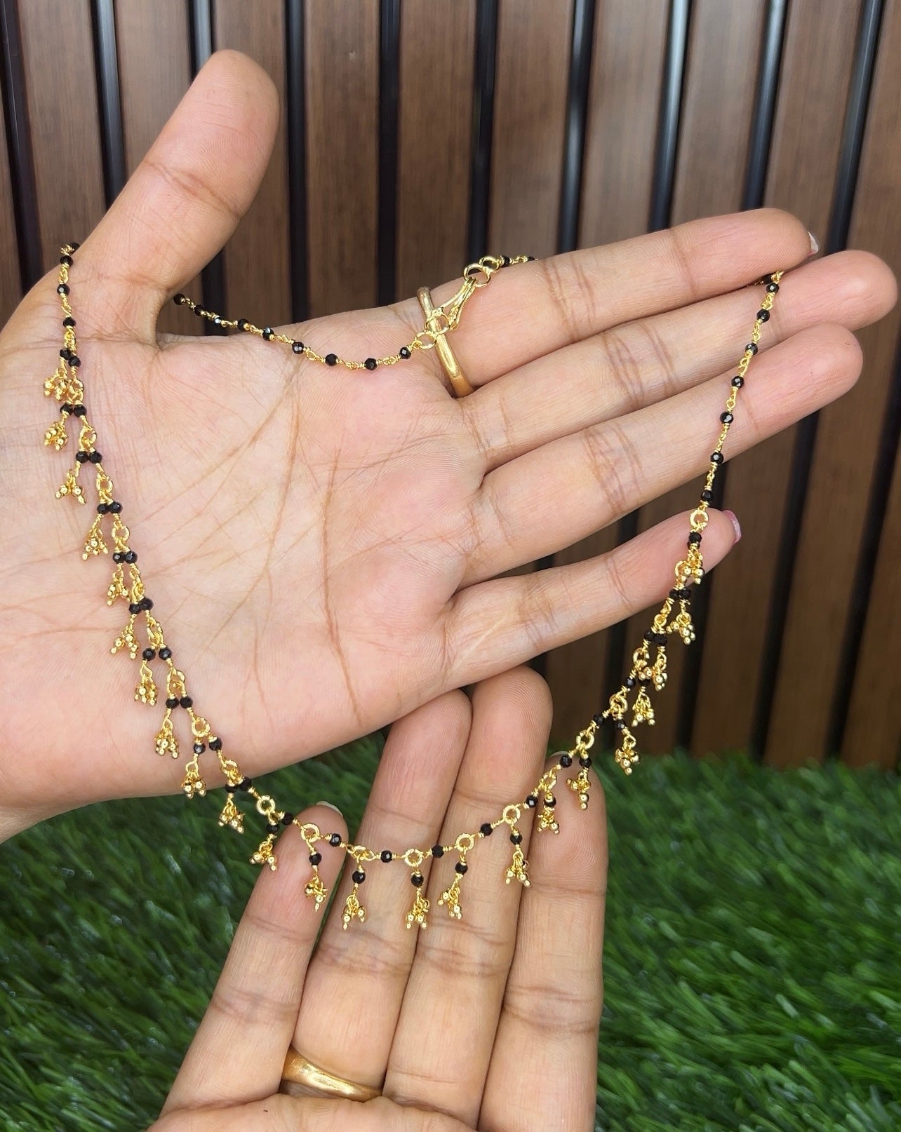 Black beads