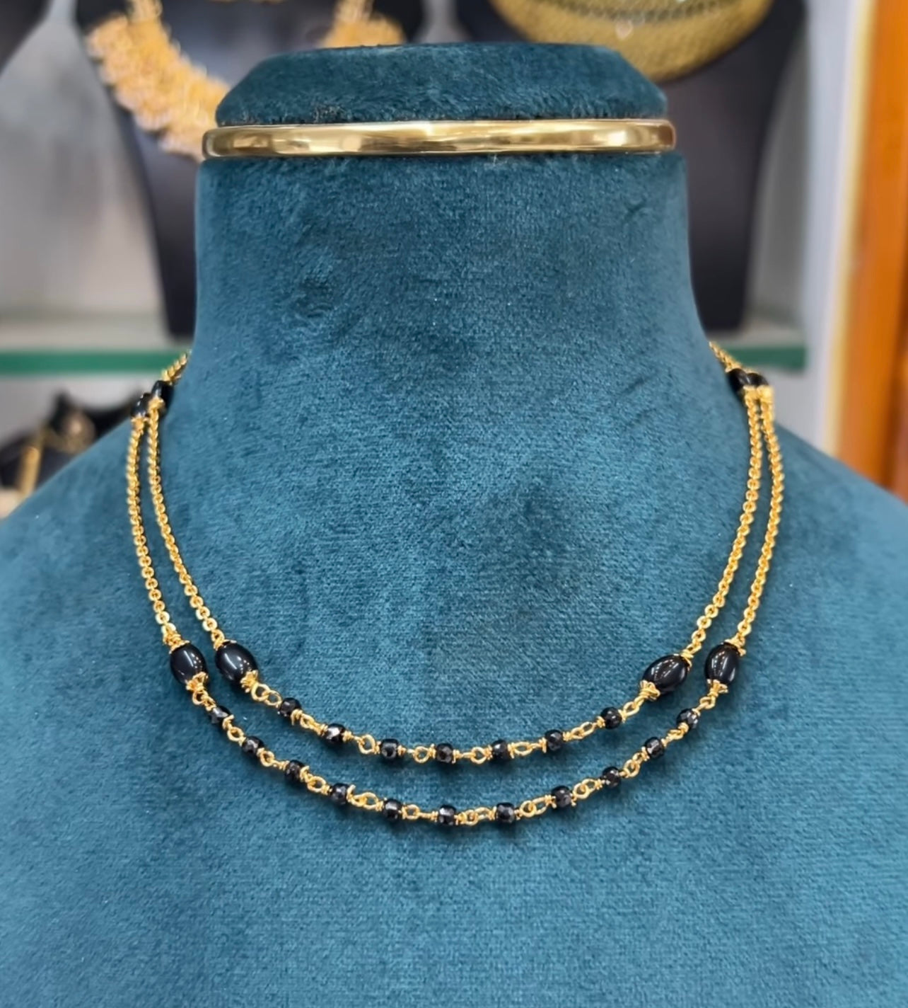 Black beads