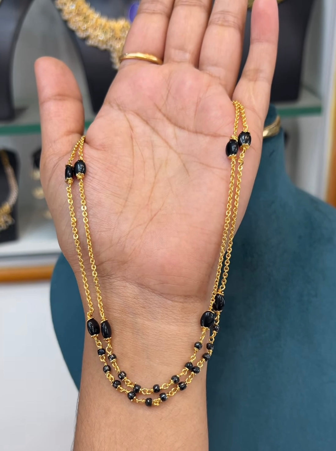 Black beads