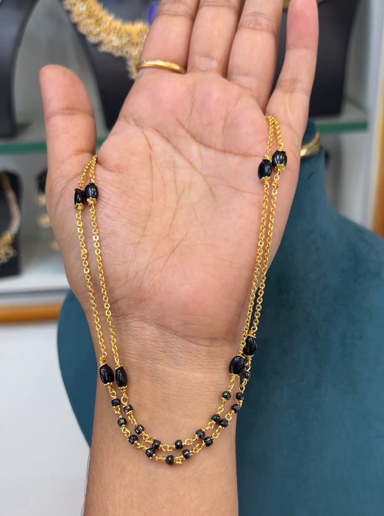 Black beads