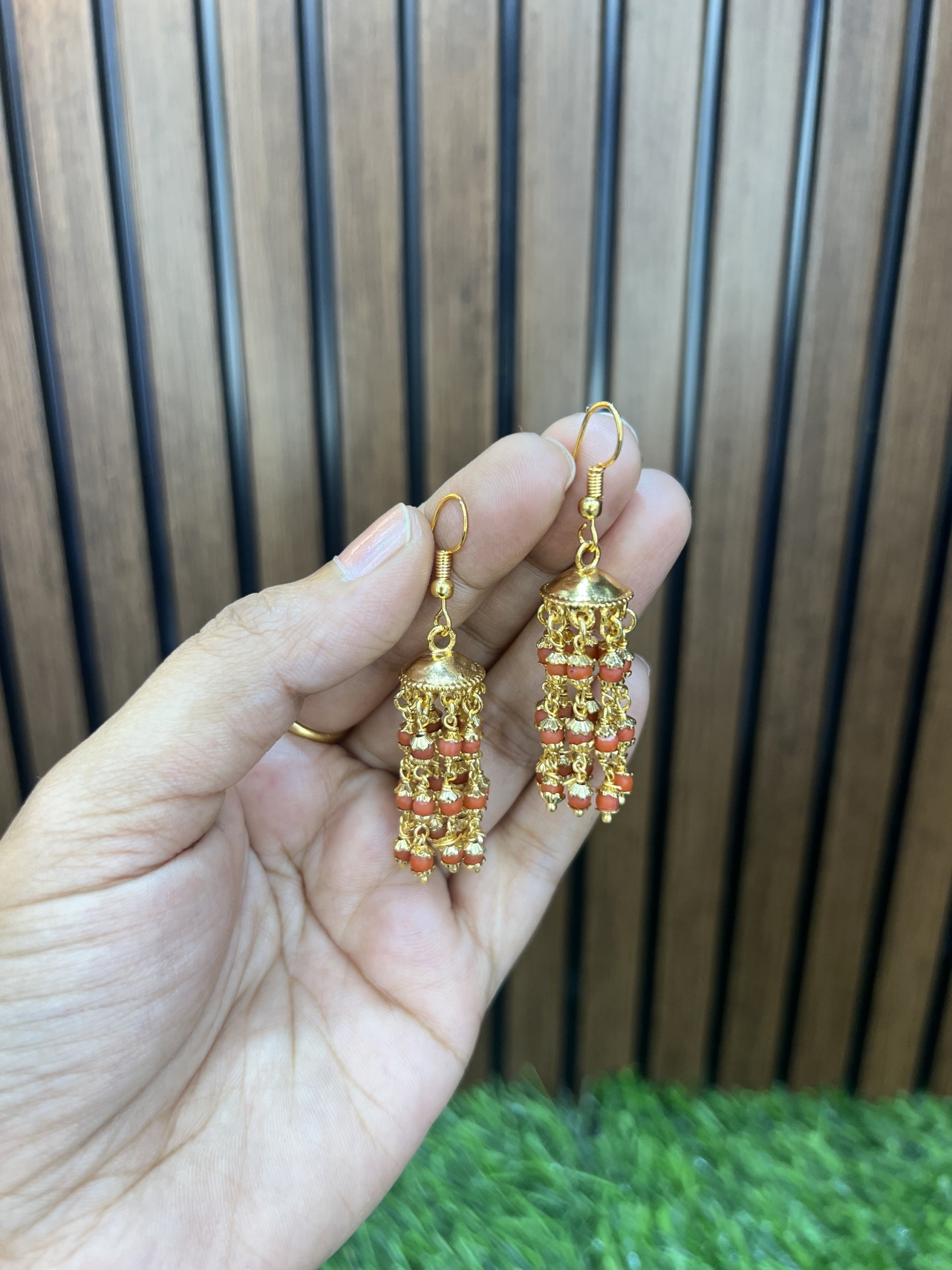 Coral earrings