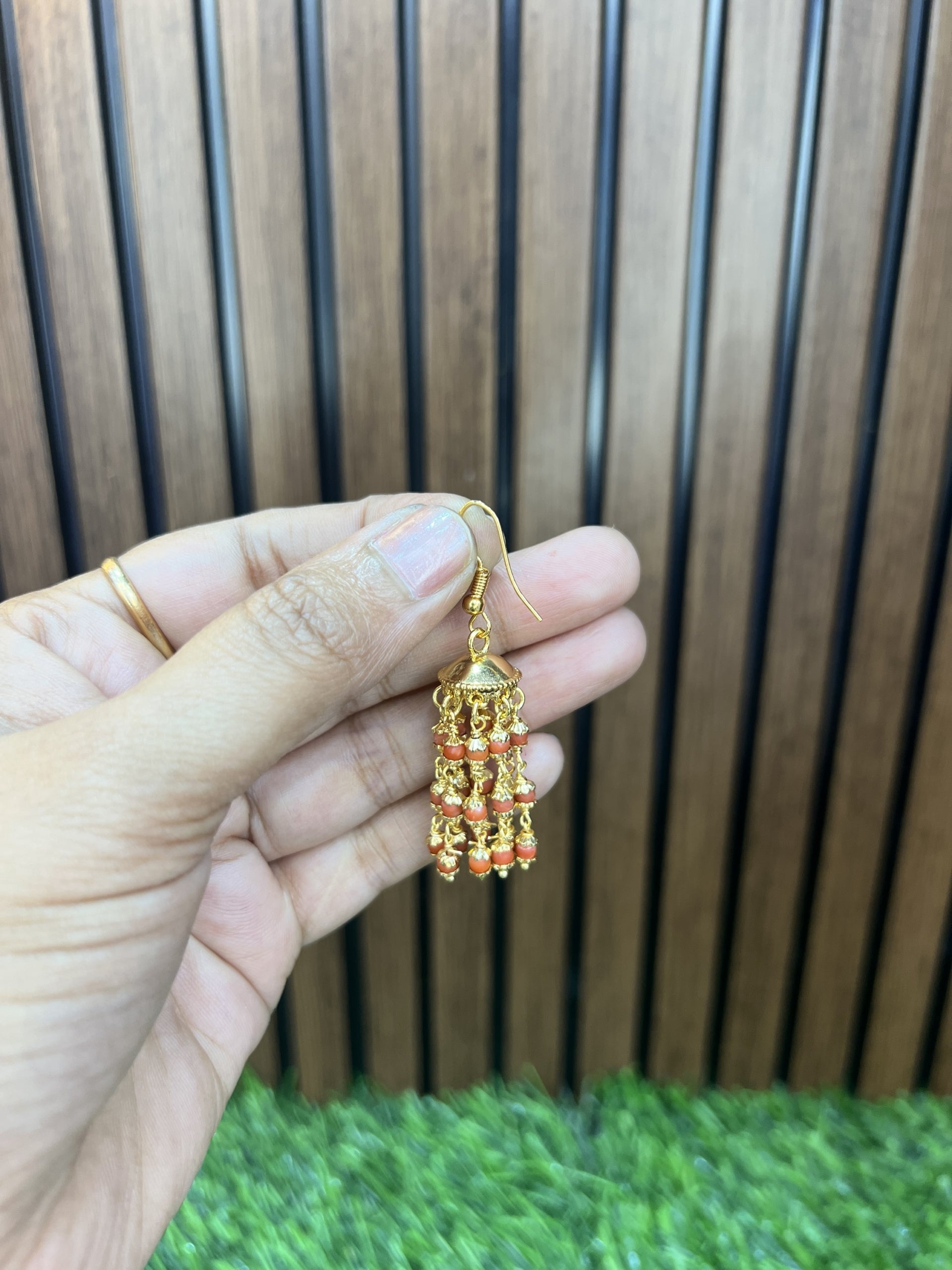 Coral earrings